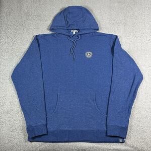 Peter Millar Hoodie Mens M Blue Pullover Onwentsia Club Stretch Golf Sweatshirt